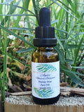 Discover the luxurious benefits of  Prickly Pear Seed Oil. Crafted from the seeds of the Opuntia Ficus Indica in Morocco, it is renowned for its nutrient-rich, skin-enhancing properties. Apply a few drops to your face and even the back of your hands, morning and night and  gently massage into your skin.