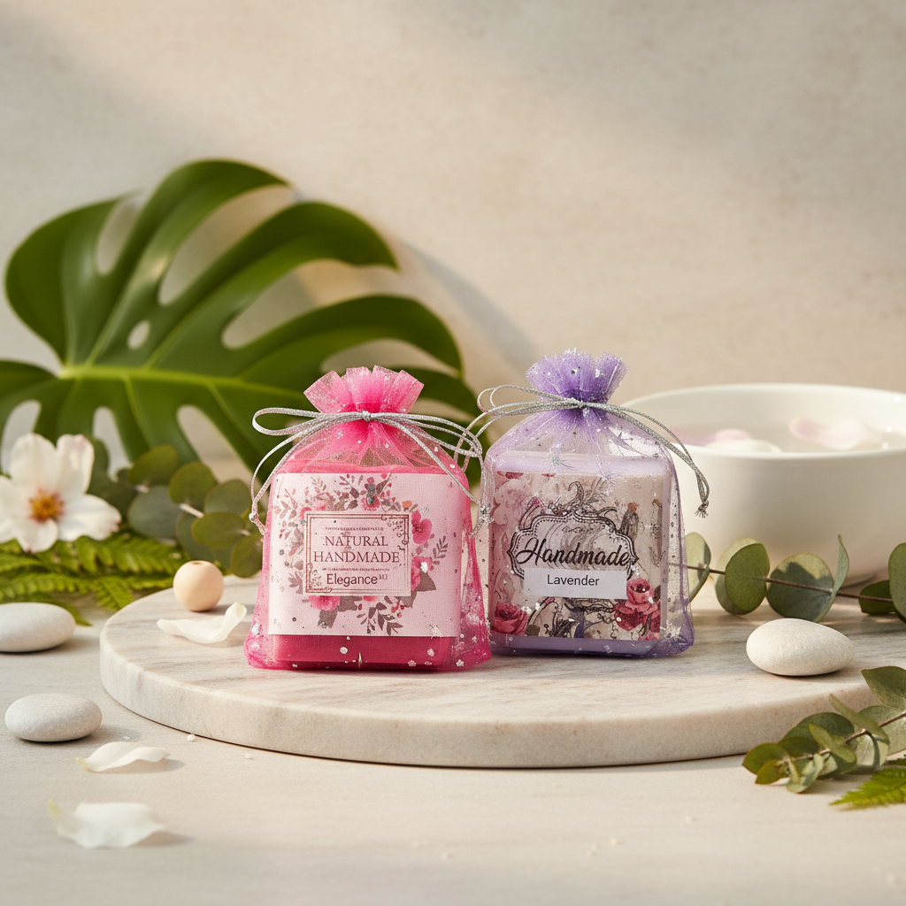 Ageliz Natural Soap with beautiful background